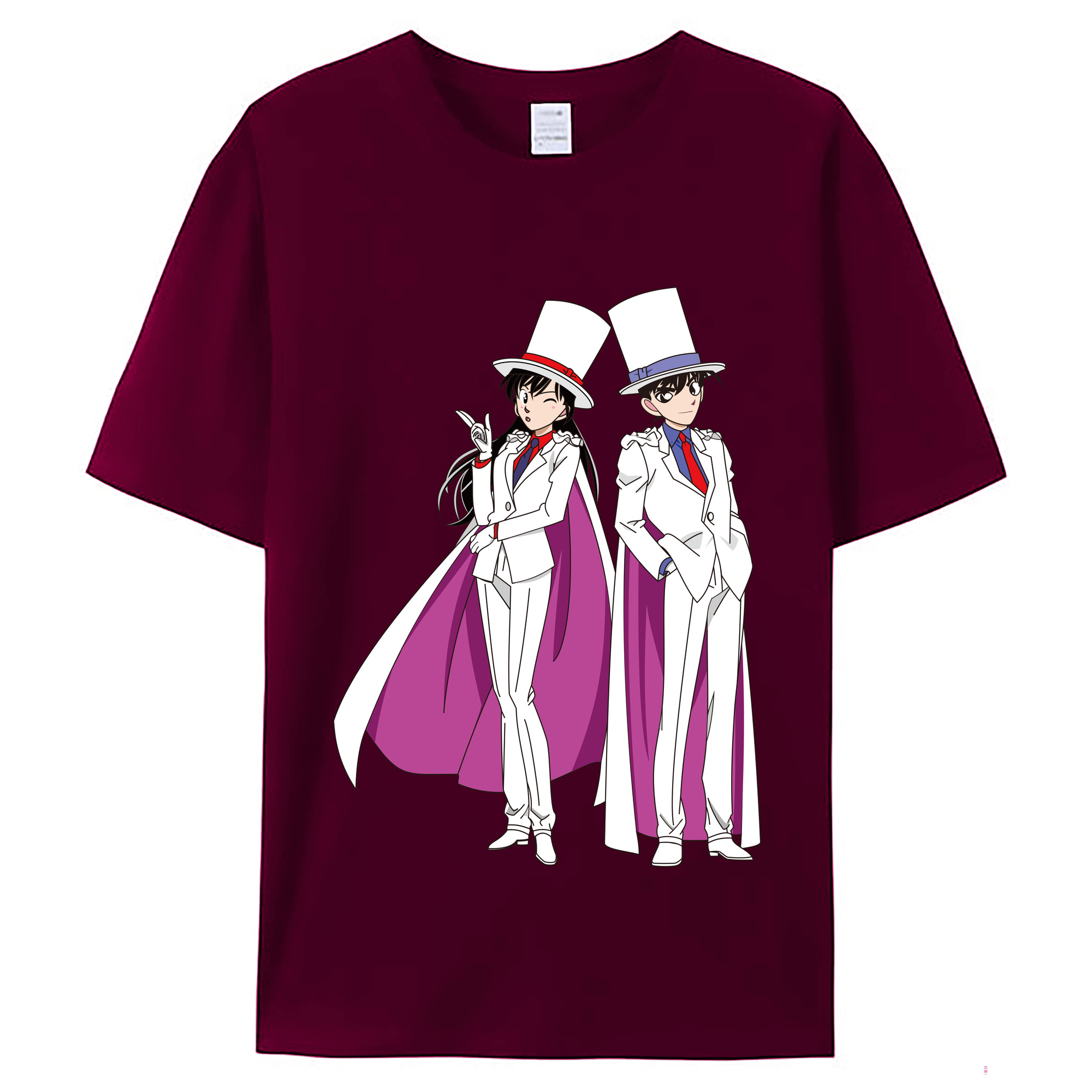 （画像用） 名探偵コナン くろば かいと Detective Conan Kuroba Kaito レディースカジュアルプリントTシャツ（綿100％）